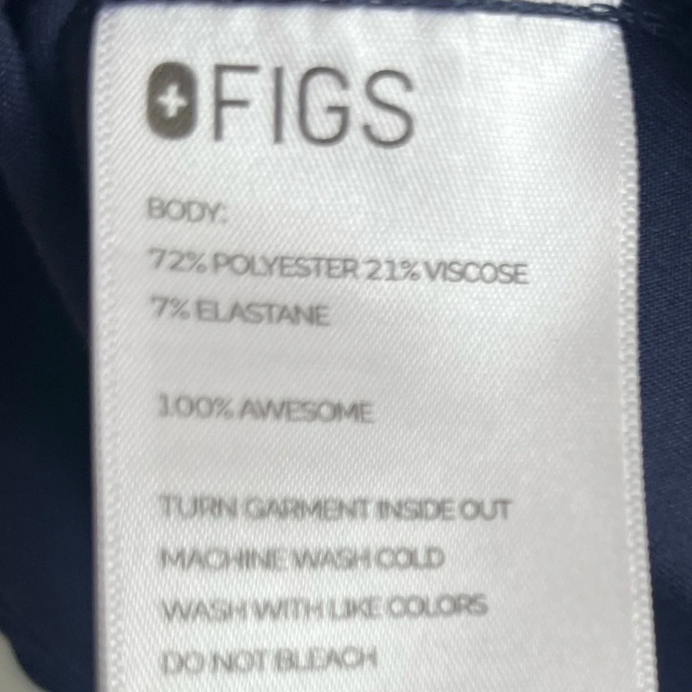 Figs Navy blue Short Sleeve one pocket scrub top XL - Picture 4 of 4